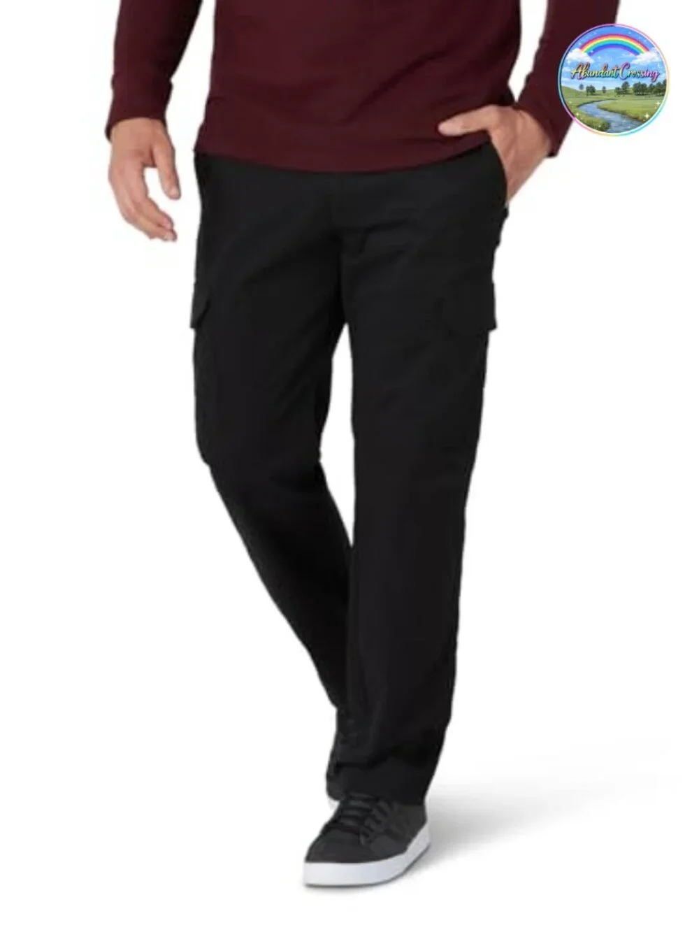 Lee Men's Performance Stretch Twill Cargo Pants Straight Fit Size 36